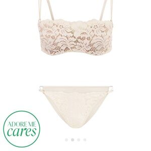 Georgianna Push Up White Lace balconette set
